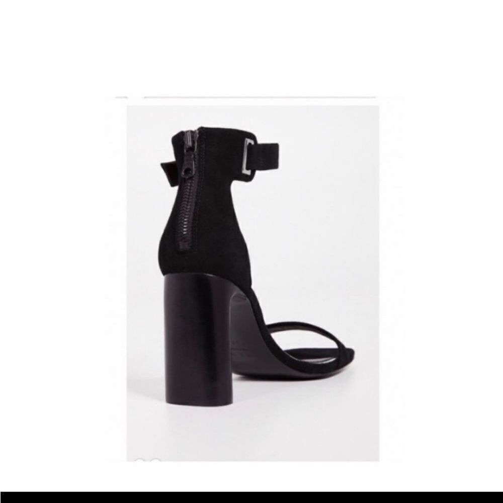 NIB Rag & Bone Ellis Mid Heel Suede Leather In BLACK - Picture 5 of 8